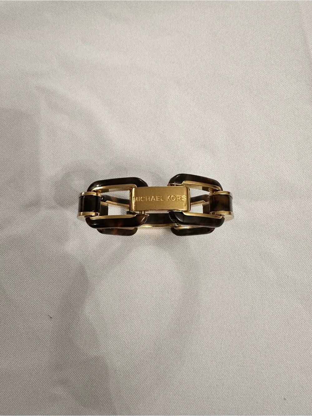 Michael Kors Gold and Tortoise Link Bracelet